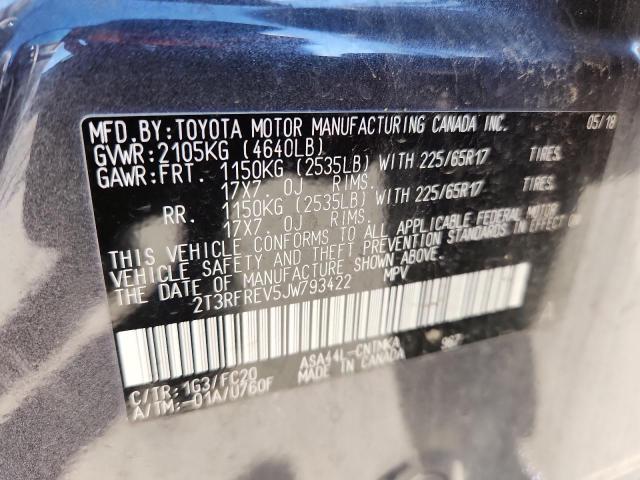 Photo 14 from auction – 2018 TOYOTA RAV4 ADVEN with VIN 2T3RFREV5JW793422