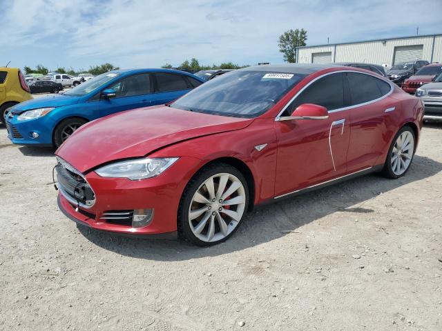 TESLA MODEL S P9 2015 with VIN 5YJSA1V41FF099333 - Photo from auction