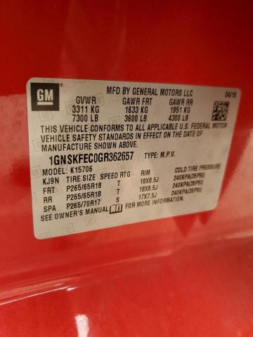 Photo 14 from auction – 2016 CHEVROLET TAHOE SPECIAL with VIN 1GNSKFEC0GR362657