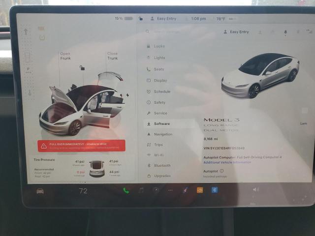 Photo 9 from auction – 2024 TESLA MODEL 3 with VIN 5YJ3E1EB4RF853949
