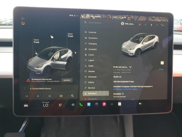 Photo 9 from auction – 2024 TESLA MODEL Y with VIN 7SAYGAEE1RF177361