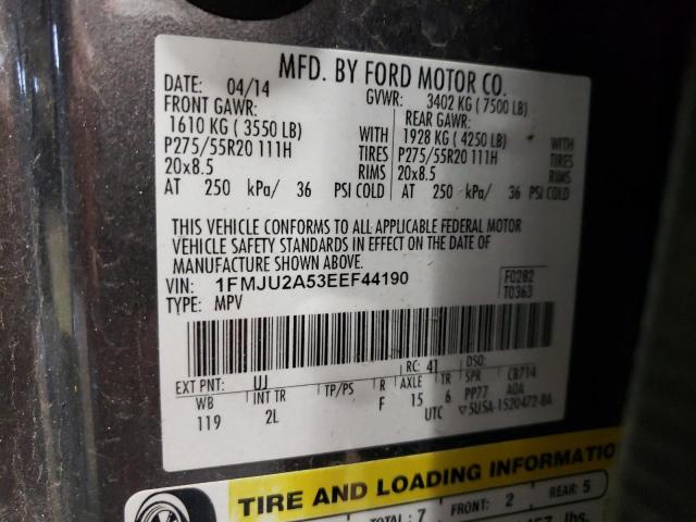 Photo 14 from auction – 2014 FORD EXPEDITION LIMITED with VIN 1FMJU2A53EEF44190