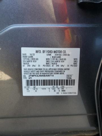 Photo 14 from auction – 2022 FORD EDGE SEL with VIN 2FMPK4J96NBA99714