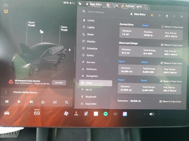 Photo 9 from auction – 2022 TESLA MODEL 3 with VIN 5YJ3E1EA5NF189372