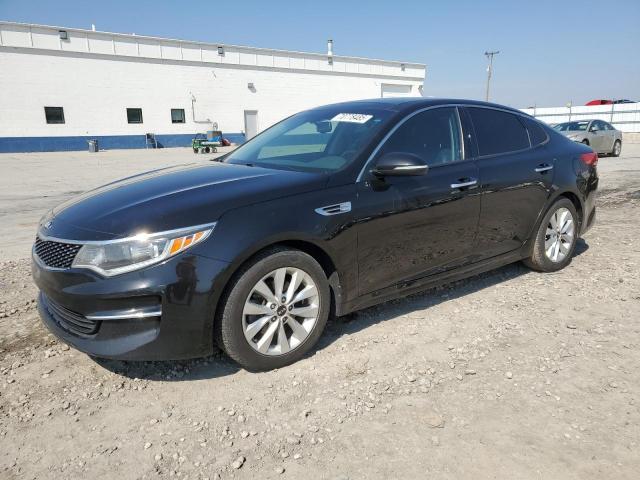 KIA OPTIMA EX 2018 with VIN 5XXGU4L34JG213789 - Photo from auction