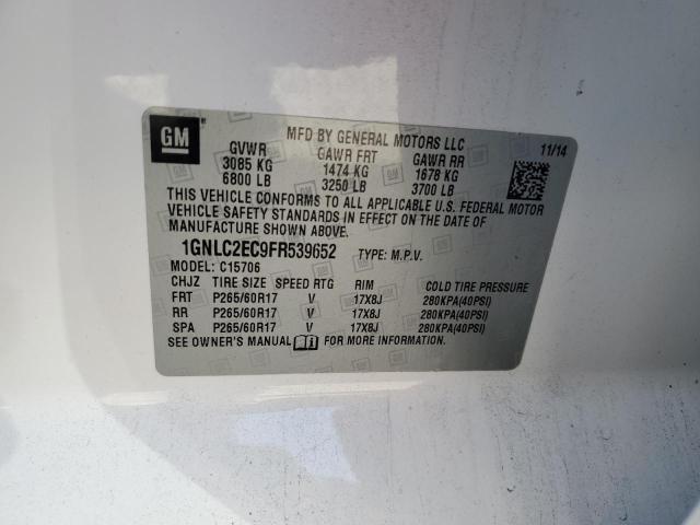 Photo 14 from auction – 2015 CHEVROLET TAHOE POLI with VIN 1GNLC2EC9FR539652