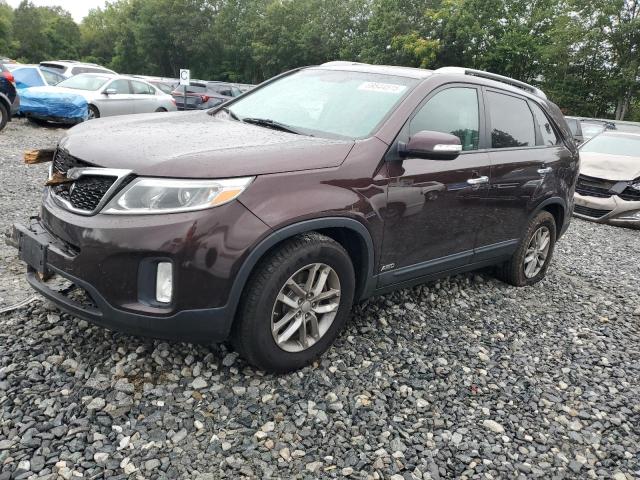 KIA SORENTO LX 2015 with VIN 5XYKTCA66FG614445 - Photo from auction