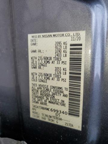 Photo 14 from auction – 2021 NISSAN ROGUE SV with VIN 5N1AT3BB4MC699340