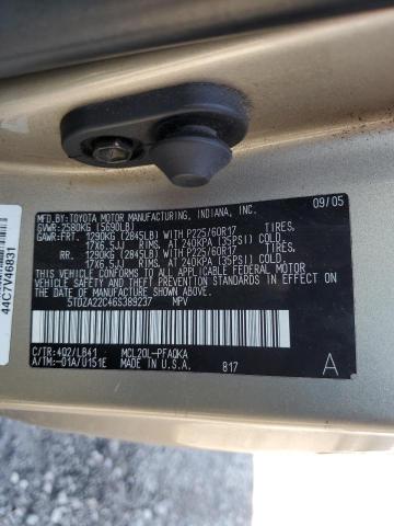 Photo 14 from auction – 2006 TOYOTA SIENNA with VIN 5TDZA22C46S389237