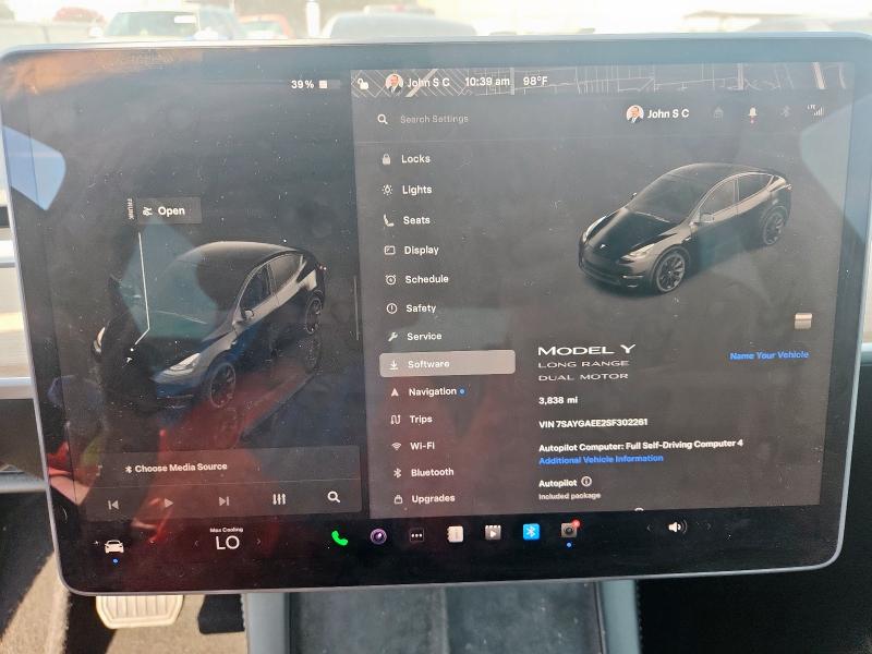Photo 9 from auction – 2025 TESLA MODEL Y with VIN 7SAYGAEE2SF302261