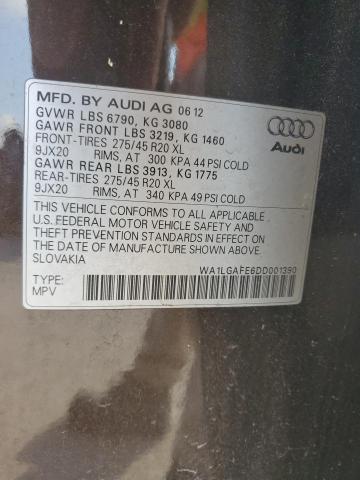 Photo 14 from auction – 2013 AUDI Q7 PREMIUM with VIN WA1LGAFE6DD001390