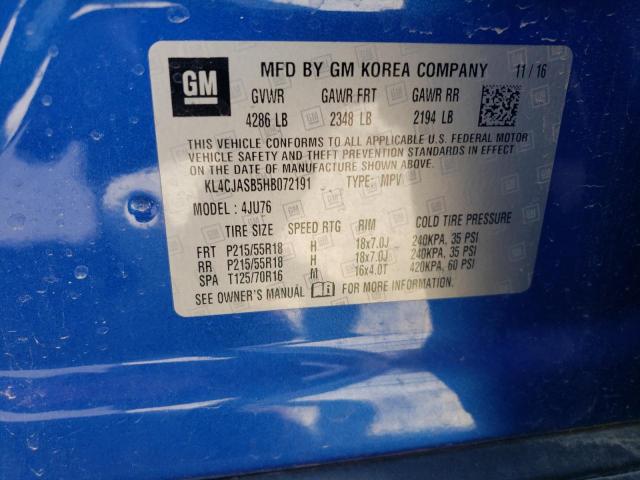Photo 14 from auction – 2017 BUICK ENCORE PRE with VIN KL4CJASB5HB072191