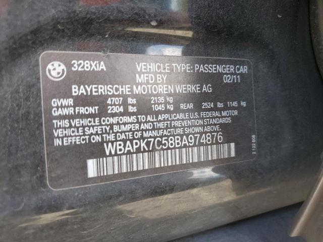 Photo 14 from auction – 2011 BMW 328 XI with VIN WBAPK7C58BA974876