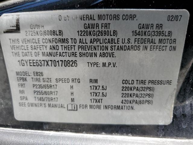 Photo 14 from auction – 2007 CADILLAC SRX with VIN 1GYEE637X70170826
