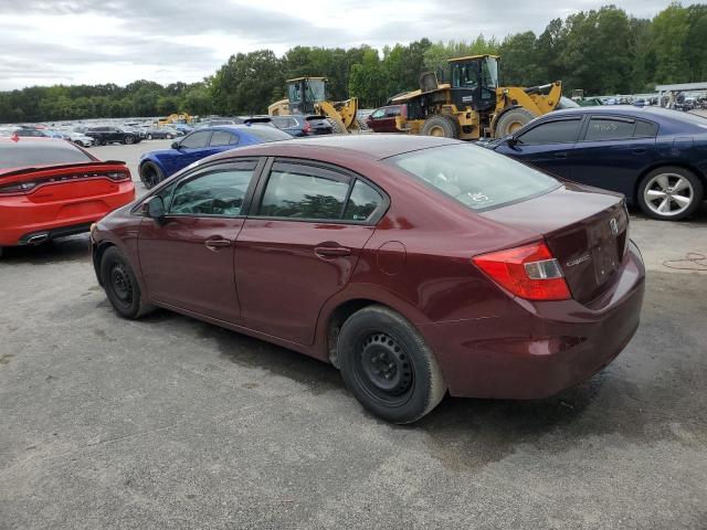 Photo 2 from auction – 2012 HONDA CIVIC LX with VIN 2HGFB2F5XCH534031