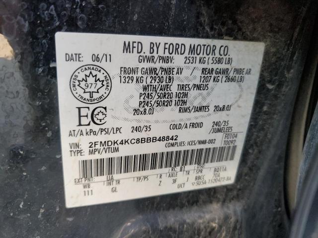 Photo 14 from auction – 2011 FORD EDGE LIMIT with VIN 2FMDK4KC8BBB48842