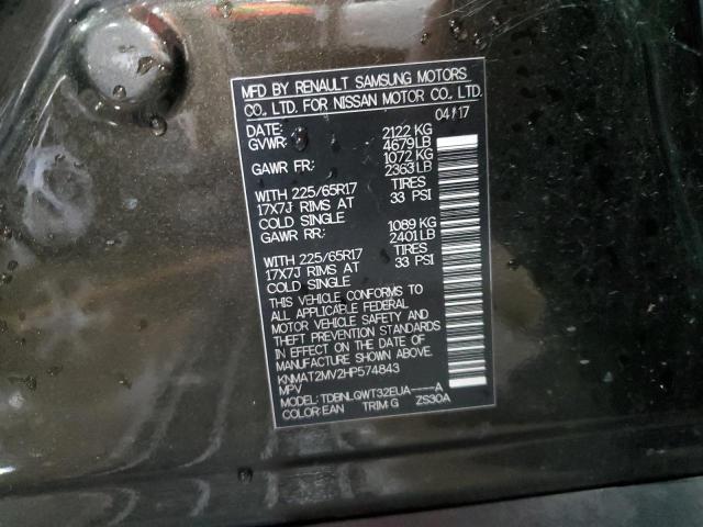 Photo 14 from auction – 2017 NISSAN ROGUE S with VIN KNMAT2MV2HP574843