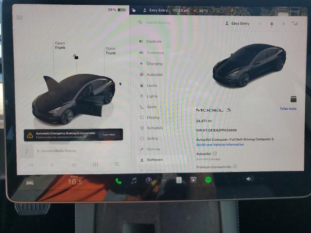 Photo 9 from auction – 2023 TESLA MODEL 3 with VIN 5YJ3E1EA2PF639689