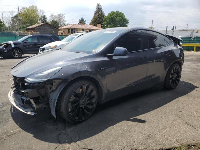 TESLA MODEL Y 2020 with VIN 5YJYGDEFXLF000435 - Photo from auction