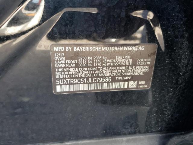 Photo 14 from auction – 2018 BMW X3 XDRIVE3 with VIN 5UXTR9C51JLC79586