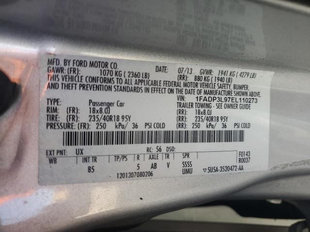 Photo 14 from auction – 2014 FORD FOCUS ST with VIN 1FADP3L97EL110273