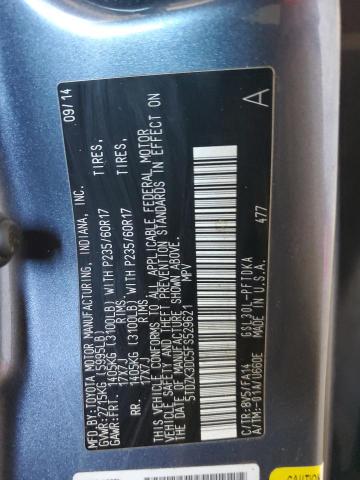 Photo 14 from auction – 2015 TOYOTA SIENNA with VIN 5TDZK3DC5FS529621