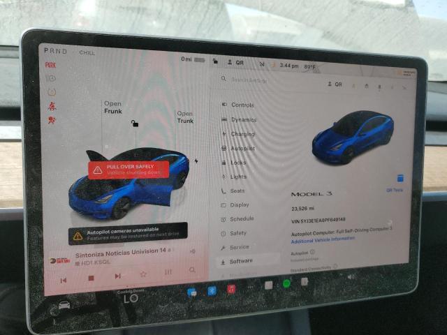 Photo 9 from auction – 2023 TESLA MODEL 3 with VIN 5YJ3E1EA9PF649149