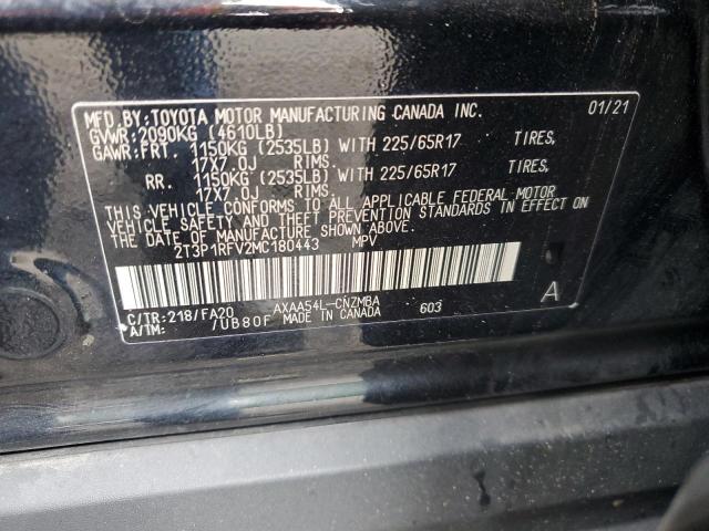Photo 14 from auction – 2021 TOYOTA RAV4 XLE with VIN 2T3P1RFV2MC180443