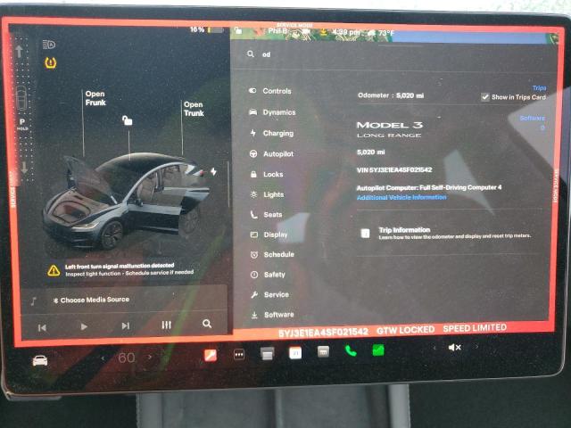 Photo 9 from auction – 2025 TESLA MODEL 3 with VIN 5YJ3E1EA4SF021542