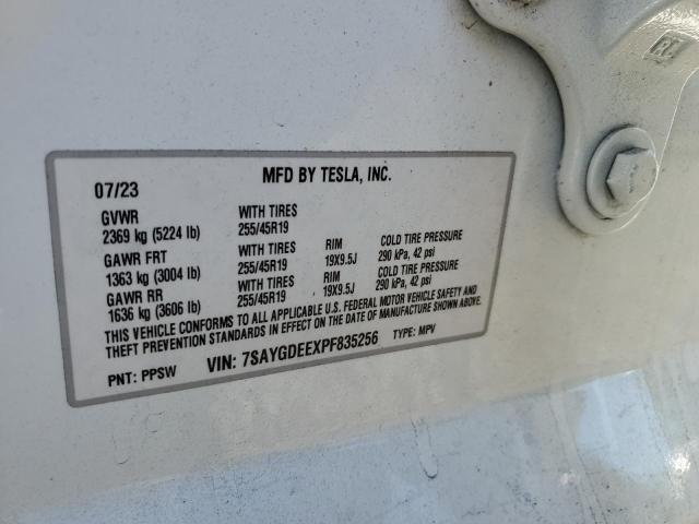 Photo 14 from auction – 2023 TESLA MODEL Y with VIN 7SAYGDEEXPF835256