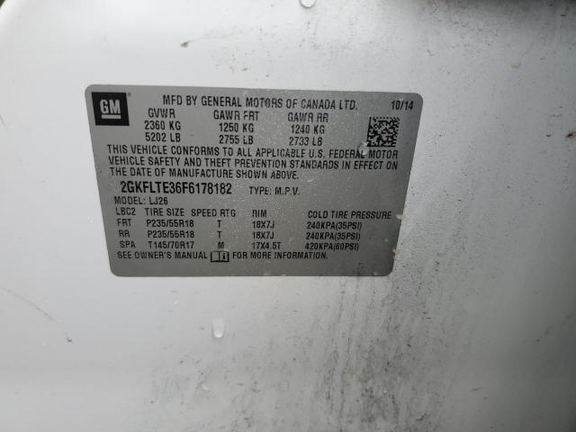 Photo 14 from auction – 2015 GMC TERRAIN SL with VIN 2GKFLTE36F6178182