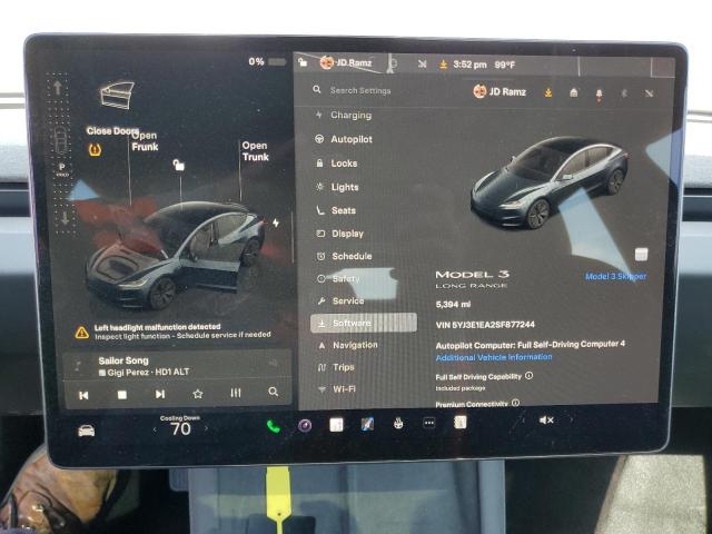 Photo 9 from auction – 2025 TESLA MODEL 3 with VIN 5YJ3E1EA2SF877244