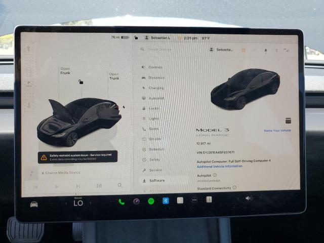 Photo 9 from auction – 2025 TESLA MODEL 3 with VIN 5YJ3E1EA4SF937671