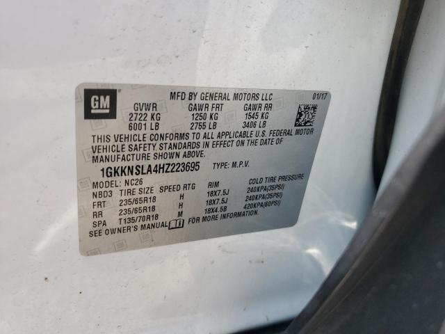 Photo 14 from auction – 2017 GMC ACADIA SLE with VIN 1GKKNSLA4HZ223695