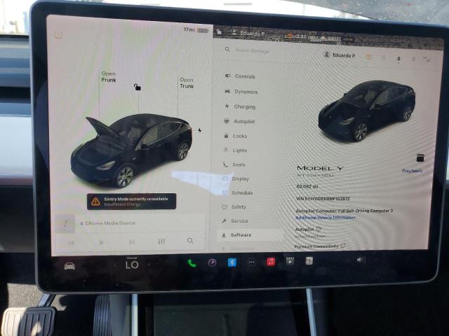 Photo 9 from auction – 2021 TESLA MODEL Y with VIN 5YJYGDED9MF102972