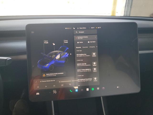 Photo 9 from auction – 2021 TESLA MODEL Y with VIN 5YJYGDEE7MF080852