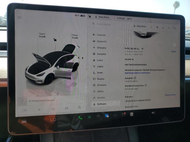 Photo 9 from auction – 2023 TESLA MODEL Y with VIN 7SAYGDEE5PA041214