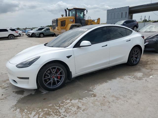 TESLA MODEL 3 2021 with VIN 5YJ3E1EA9MF091525 - Photo from auction