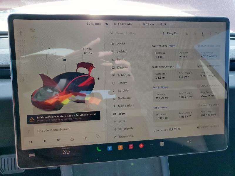 Photo 9 from auction – 2024 TESLA MODEL 3 with VIN 5YJ3E1EB1RF734112