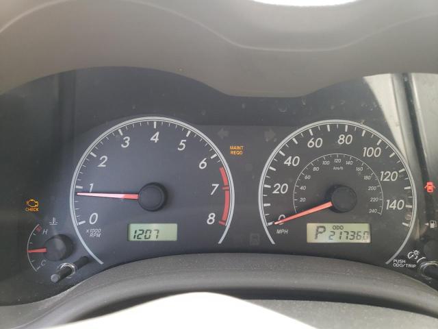 Photo 9 from auction – 2009 TOYOTA COROLLA BA with VIN JTDBL40E19J039383
