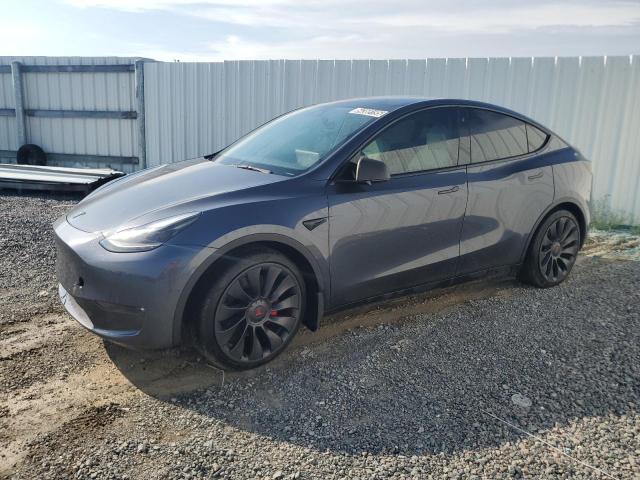TESLA MODEL Y 2021 with VIN 5YJYGDEF2MF250737 - Photo from auction