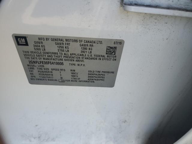 Photo 14 from auction – 2015 CHEVROLET EQUINOX LT with VIN 2GNFLFE36F6419906