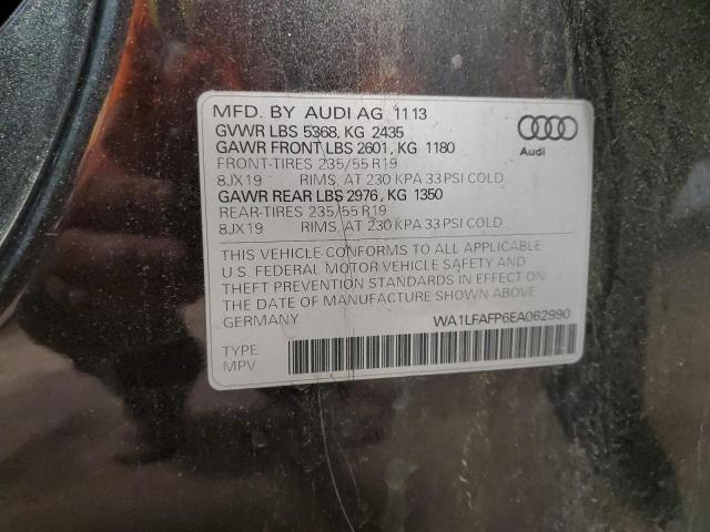 Photo 14 from auction – 2014 AUDI Q5 PREMIUM with VIN WA1LFAFP6EA062990
