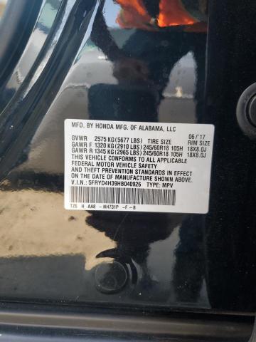 Photo 14 from auction – 2017 ACURA MDX with VIN 5FRYD4H39HB040926
