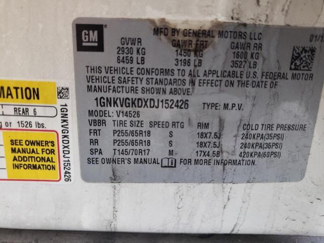 Photo 14 from auction – 2013 CHEVROLET TRAVERSE L with VIN 1GNKVGKDXDJ152426