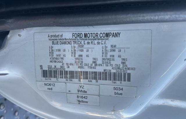 Photo 10 from auction – 2012 FORD F750 SUPER with VIN 3FRXX7FG5CV353162