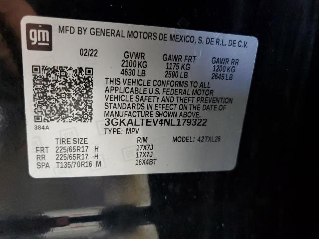 Photo 14 from auction – 2022 GMC TERRAIN SLE with VIN 3GKALTEV4NL179322