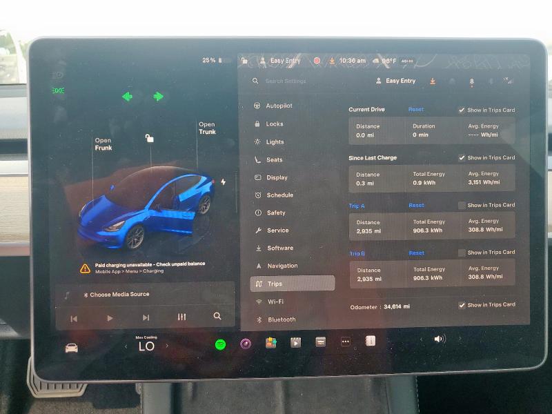 Photo 9 from auction – 2022 TESLA MODEL 3 with VIN 5YJ3E1EA1NF331412