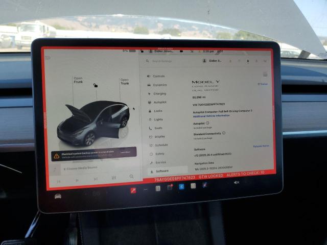 Photo 9 from auction – 2023 TESLA MODEL Y with VIN 7SAYGDEE6PF747823