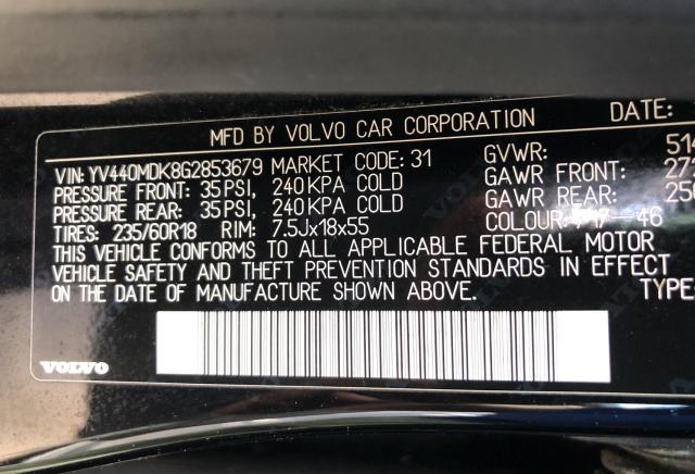 Photo 10 from auction – 2016 VOLVO XC60 T5 PR with VIN YV440MDK8G2853679